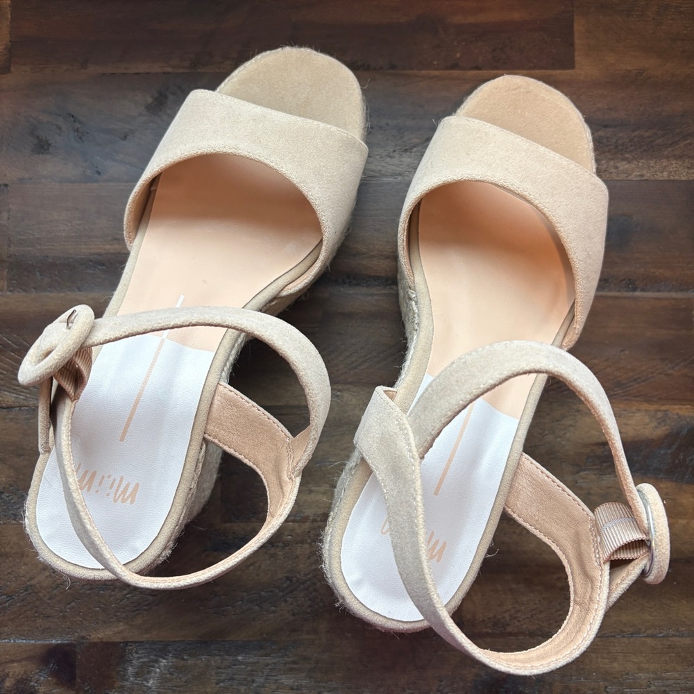 Miracle Miles Jana Espadrille Platform Sandals Womens 9 Boho Vacation Shoes NWOT - Picture 8 of 14